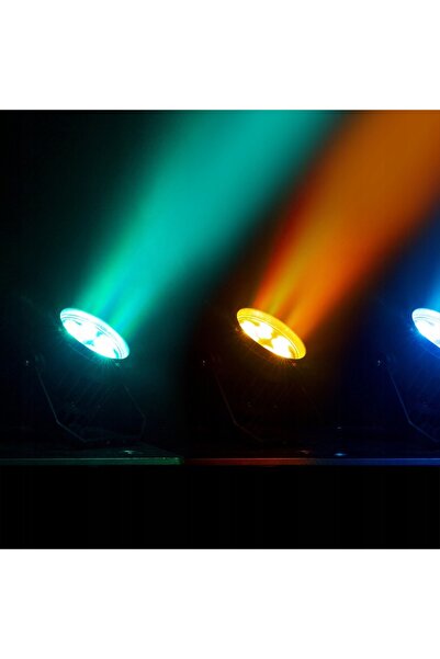 NO BRAND Proiector PAR impermeabil IP65 6x3W LED RGB cu telecomandă