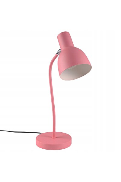 NO BRAND Lampă de birou roz, lampă de masă metalică, lampă de veghe pentru co...