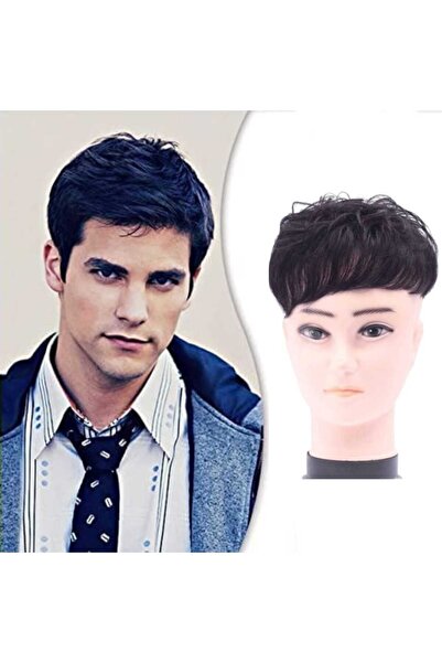 Estelle Knotless Toupee for Men, Short Hair Mechanism Wig, Full Real Hair Rep...
