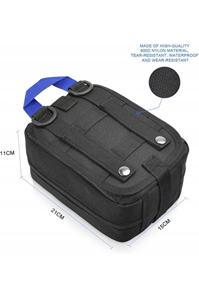 flintronic Borsetă tactică EDC de șold pentru prim ajutor, supraviețuire, cam...