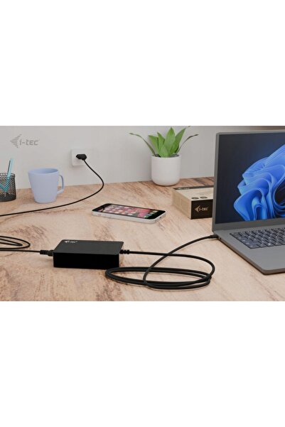 i-Tech Gear Adaptor de alimentare pentru laptop i-tec Universal USB-C Power D...