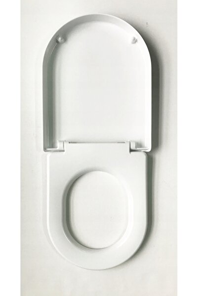 Cersanit Scaun de toaletă din duroplast alb, model CITY OVAL SLIM, cu un sing...