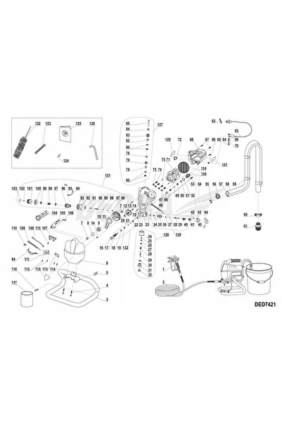 NO BRAND Regulator de presiune pentru DED7421 - XDED7421X.131