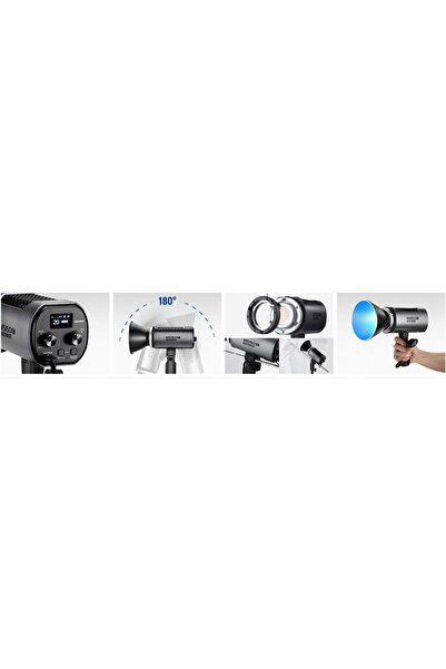 NO BRAND NEEWER MS150 130W Bluetooth Lumină video LED Bi-coloră, Lampă de ilu...