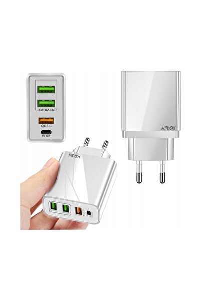 NO BRAND Încărcător de telefon super rapid + Cablu 3 în 1