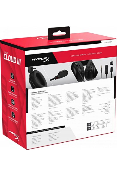 HyperX Căști Cloud III negre