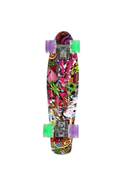 Enero SKATEBOARD FISHBOARD, SKATEBOARD DE PLASTIC PENTRU COPII, CU ROȚI LUMIN...
