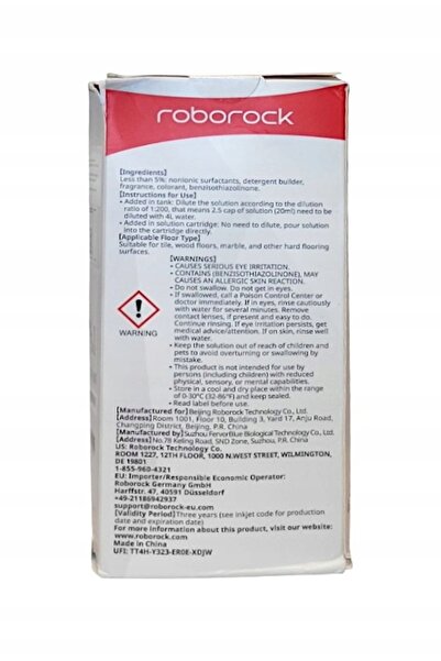 NO BRAND Lichid de curățare pentru podele ROBOROCK pentru F25 ACE Pro 480 ml ...