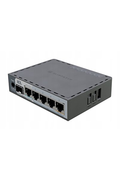 MIKROTIK router hEX S E60iUGS 5xGE SFP 2.5G USB alimentare PoE-in PoE-out