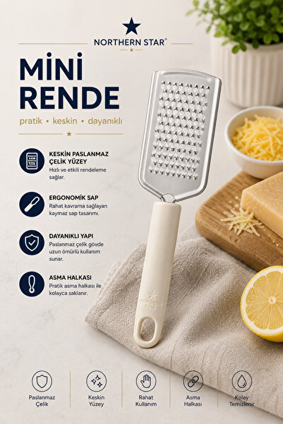 Northern Star Paslanmaz Çelik Mini Rende
