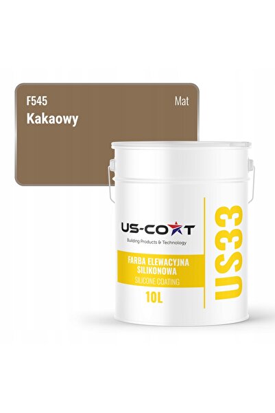 NO BRAND VOPSEA SILICONICĂ PENTRU FAȚADE, CULOARE CACAO F545 UV, 10 L, PRODUC...