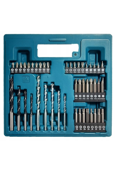 Makita Set de 75 de piese accesorii pentru bormașină: Burghie și Set de capet...