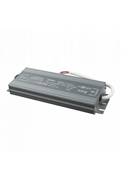 ecolight Sursă de alimentare pentru benzi LED Etanșă la apă 120W 12V 10A IP67...