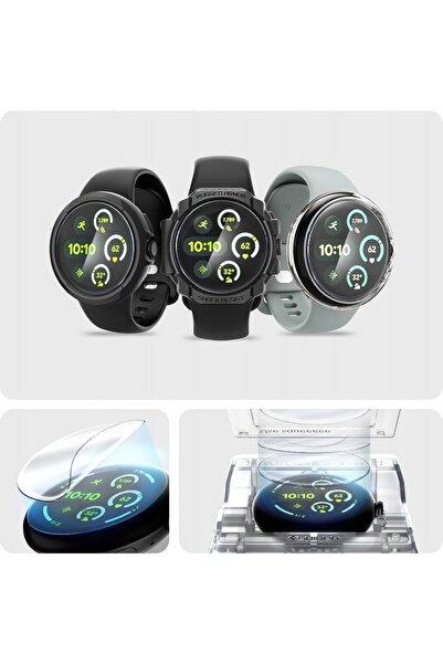 NO BRAND Folie de protecție + aplicator pentru Pixel Watch 4 / 3 41mm, Spigen...