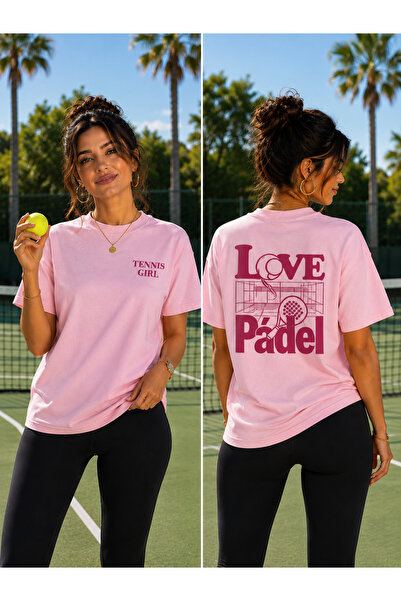 VODEXA Unisex Oversize Tennis Printed T-Shirt 100% Cotton Tennis Themed Comfo...