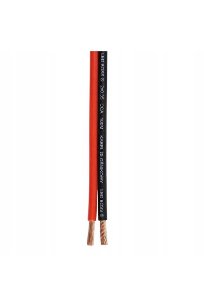NO BRAND Cablu LED 2x0.35 2 fire 100m Rolă 2X035 Fir CCA LEDBOSS