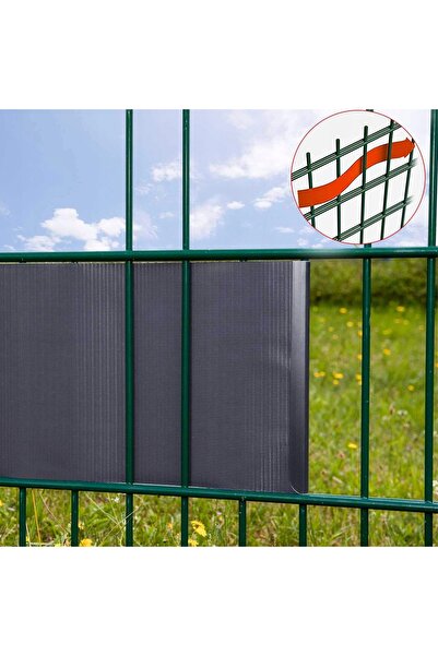NO BRAND Bandă pentru gard pentru panouri, neagră, 19cmx35m, acoperire panou,...