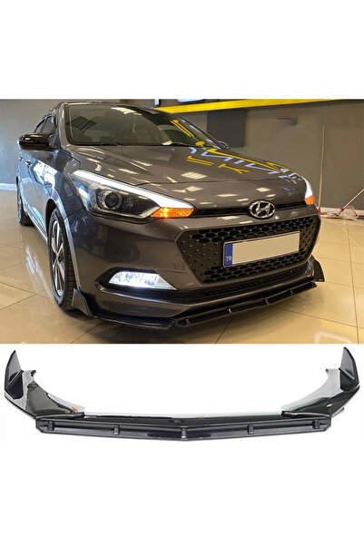 HasAkman Hyundai i20 Uyumlu Ön Lip Parlak Siyah 3 Prç Brabus Kırılmaya Dayanı...