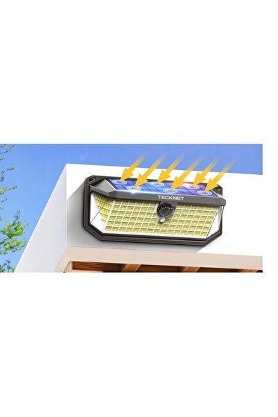 NO BRAND Lămpi solare LED, 4200lm, senzor de mișcare, unghi de 300 de grade °...