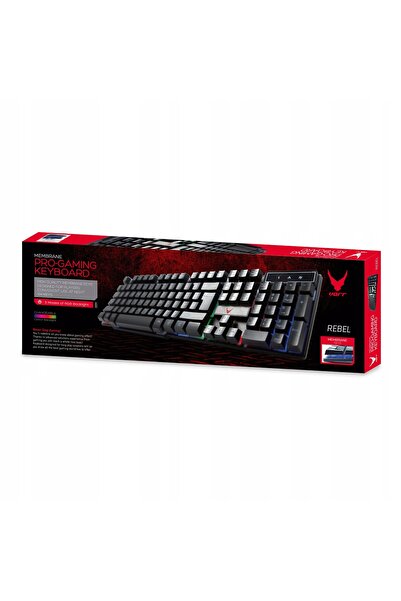 Varr Tastatură pentru gameri GAMING CU MEMBRANĂ ILUMINATĂ RGB