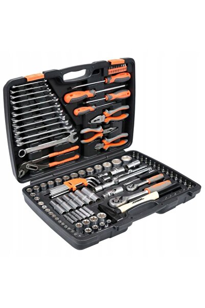 Sthor Set de scule pentru casă și atelier, 122 piese, din oțel CRV, AS-DRIVE ...