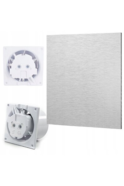 airRoxy VENTILATOR DE BAIE SILENTIOS 100 DE PLAFON/PERETE 93 m3/h PANOU INOX ...