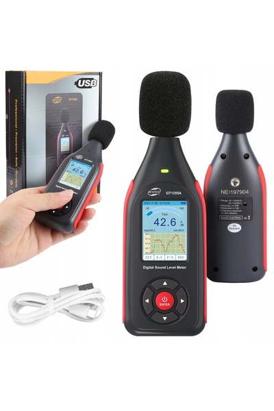 Benetech DECYBELOMIERZ SONOMETRU PENTRU MĂRIMEA NIVELULUI DE Zgomot 30-130dB