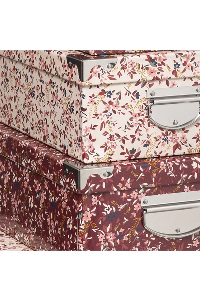 Atmosphera Cutii de carton decorative roz pentru cadouri, 4 bucăți