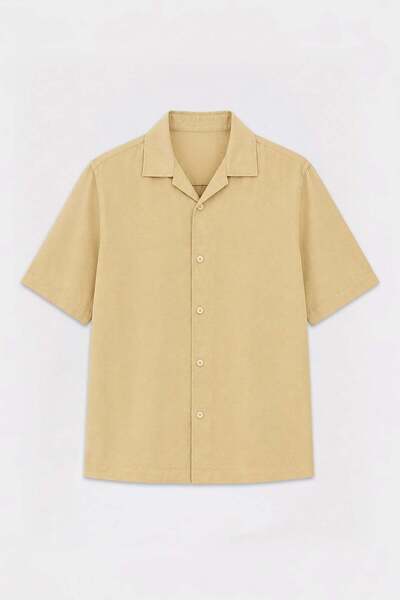 Antioch Yellow Lyocell Relax Fit Men's Shirt