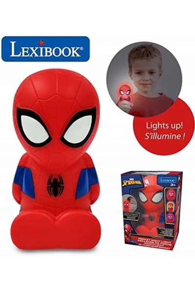 NO BRAND Lampă de veghe 3D Lexibook SpiderMan pentru copii - Schimbă culorile