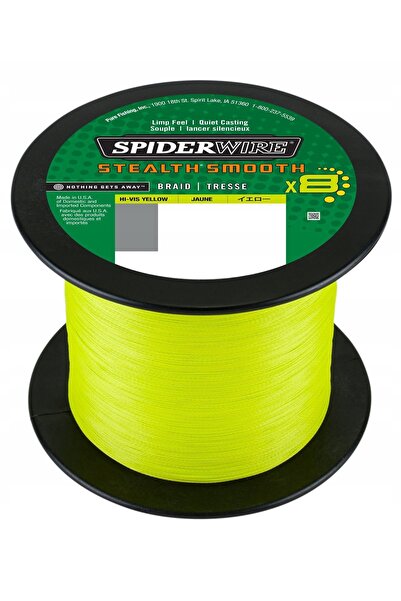 NO BRAND SpiderWire Stealth Smooth8 0.09mm 2000m Fir împletit galben fluorescent