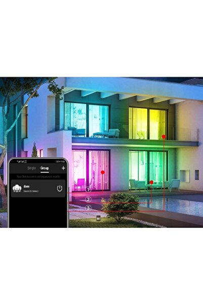 NO BRAND Bandă LED 10M RGB 5050 WiFi, control prin aplicația PILOT și TUYA, t...