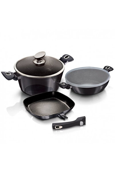 Berlinger Haus SET DE OALE ȘI TIGAIE, 6 PIESE, CARBON PRO EDITION BH-7052