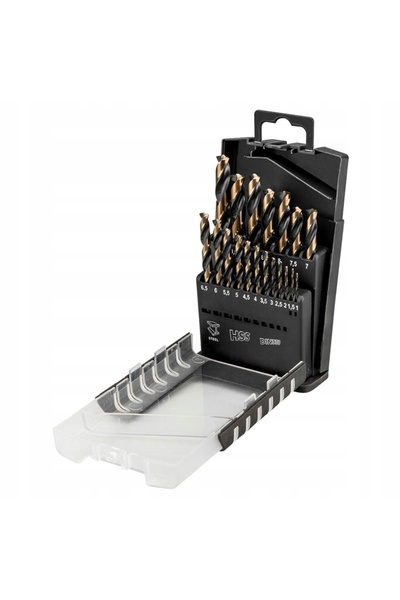 graphite 124 Pro-Tec 1.0-10.0 mm 19 bucăți set de burghie pentru metal HSS-CNC