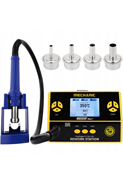 NO BRAND Stație de lipit cu aer cald 1000W MECHANIC 861DW MAX+, duze de asamb...