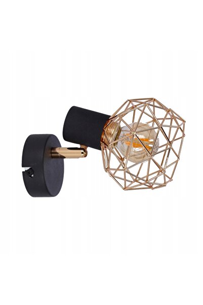 NO BRAND Aplică de perete ACROBAT 1x40W E14 Abajur negru Auriu