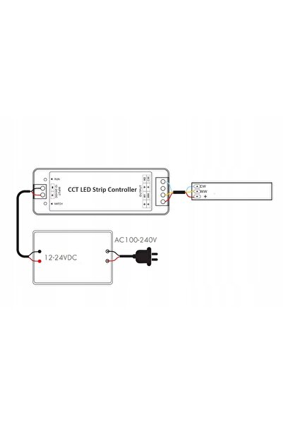 NO BRAND Bandă luminoasă LED COB tip neon 24V 5m 608d CCT 2700-6500K Alb Cald...