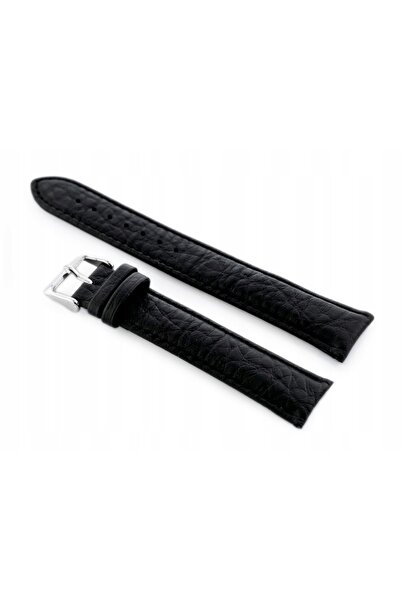 NO BRAND Curea de piele pentru ceas W05XL neagră - 20mm +TELESKOPY