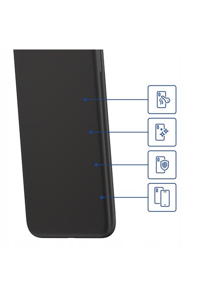 3MK Husă pentru Motorola Edge 40, mată, neagră, cu spate mat.