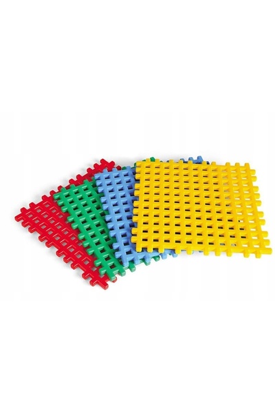 Marioinex BLOCURI DE CONSTRUCȚIE SET DE BAZĂ WAFFLE, 4 BUCĂȚI, 2+