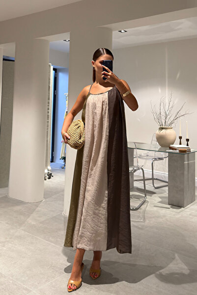 MAGARDE Lining Inside the Dress and Cord Straps - Khaki