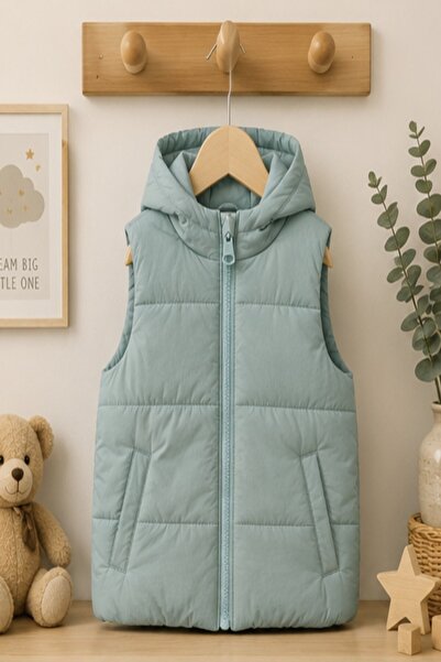 DeKuBaby New Season Water Repellent - Cold-Proof Hooded Zippered Quilted Infl...