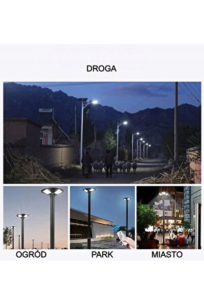 NO BRAND Lampă solară de grădină, lampă stradală, Pilot 400W