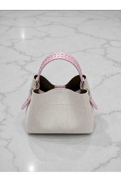ÖZÜM ÇANTA Women's Stylish Knitted Handle Hand Shoulder Crossbody Bag