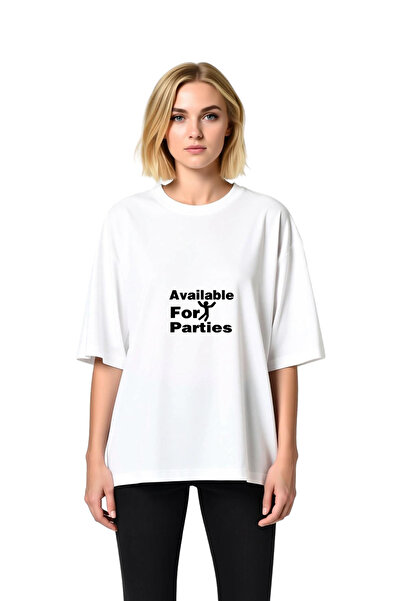 PayBuy تي شيرت نسائي كبير الحجم مطبوع عليه I'm Ready For The Parties