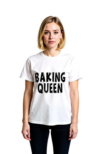 PayBuy Women's Baked Queen Printed Short Sleeve Round Neck Cotton Casual T-Sh...