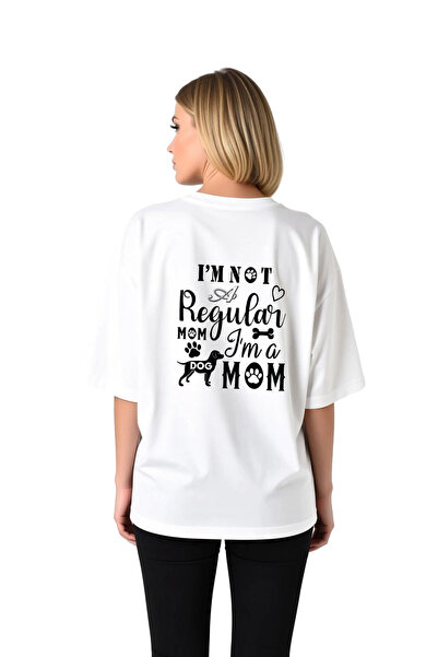 PayBuy Women's Oversize Dog Lover Printed T-Shirt 100% Cotton Relaxed Fit Dai...