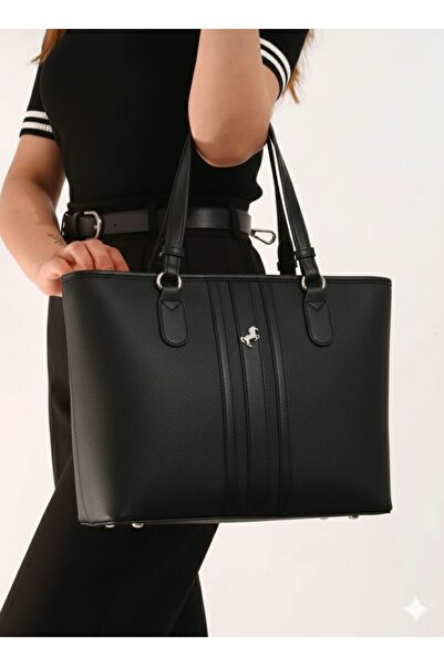 Miami Polo Clup Miami Polo Women's Large Size Multi-Section Shoulder Bag