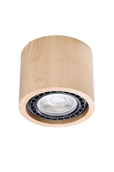 SOLLUX Lampă de tavan BASIC 1, lemn