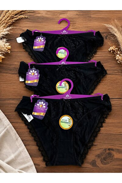 Bambu Dantel Külot 3lu Paket